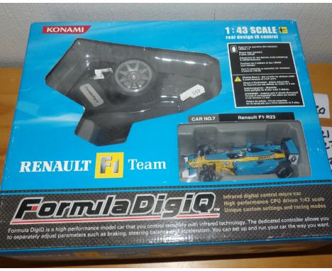 1.43 Scale KONAMA FormulaDigiQ IR Control  F1 Car Renault F1 Team.P&amp;P Group 1 (£14+VAT for the first lot and £1+VAT for s