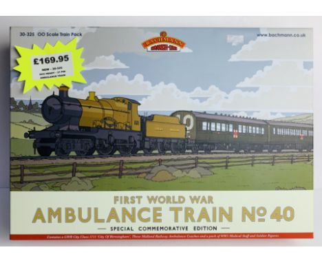 Bachmann OO Gauge 30-325 Ambulance Train Pack - New Ex Shop Stock. P&amp;P Group 2 (£18+VAT for the first lot and £2+VAT for 