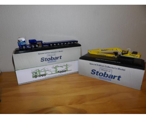 Atlas Collection 1.76 x 2 Eddie Stobart Collection + 1 Oxford 1.76 Green Tiger Car Transporter. P&amp;P Group 2 (£18+VAT for 