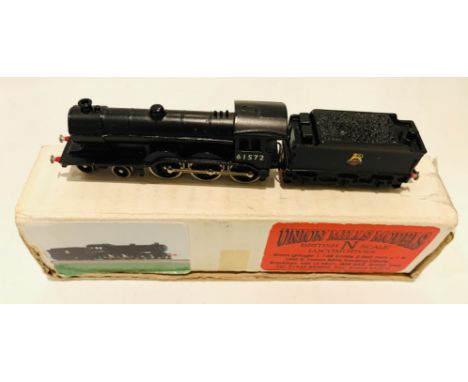 Union Mills N Gauge Class B12/3 4-6-0 Loco BR Black Livery No.61572 - Boxed. P&amp;P Group 1 (£14+VAT for the first lot and £