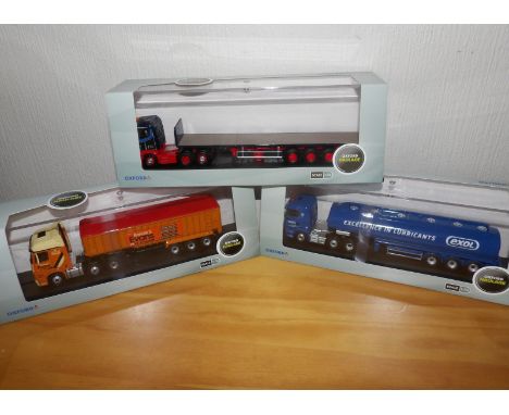 1.76 Scale Oxford Haulage x 3 Ian Craig, Exol Tanker, Ronnie Evans Bulk Tipper. P&amp;P Group 1 (£14+VAT for the first lot an