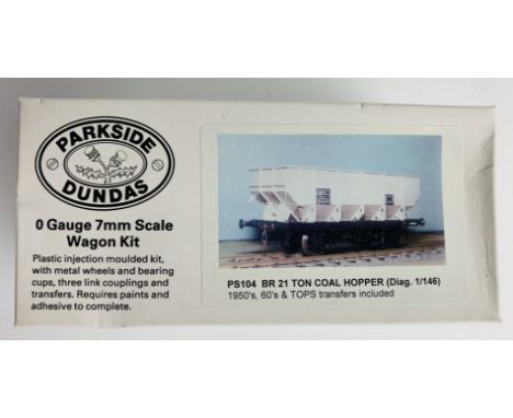 Parkside Dundas PS104 O Gauge BR 21 Ton Coal Hopper Wagon Kit - New &amp; Boxed - Contents Sealed. P&amp;P Group 1 (£14+VAT f