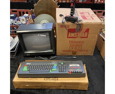 AMSTRAD FULL COLOUR MONITOR &amp; KEYBOARD - BOXED