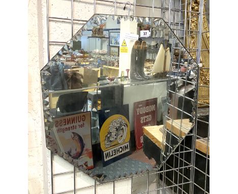 ART DECO FRAMELESS BEVEL EDGE MIRROR