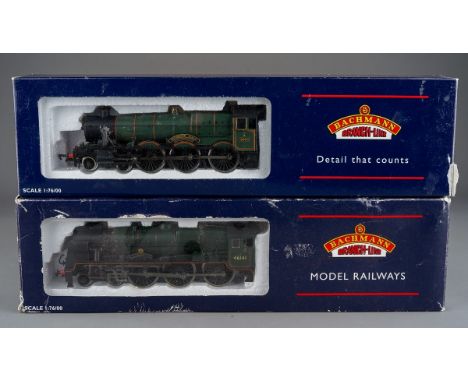 Bachmann 00 Gauge x 2 consisting of Modified Hall 6962 "Soughton Hall" GW Lined Green and Rebuilt Scot 46141 "North Staffords