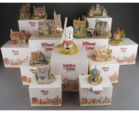 A collection of forty Lilliput Lane Cottages and an unboxed David Winter item, all with deeds and boxes unless otherwise spec