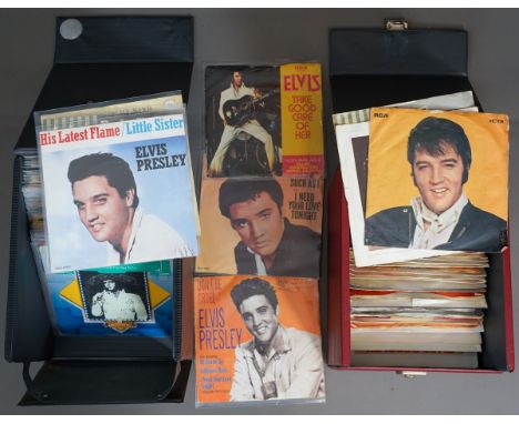 Collection of Picture Sleeve Elvis Presley 45s / 7 inch records. In two cases including mostly uk releases from the 70s and 8