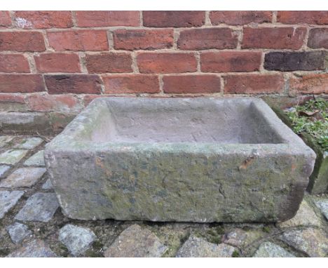 Heavy stone trough (57cm x 38cm)