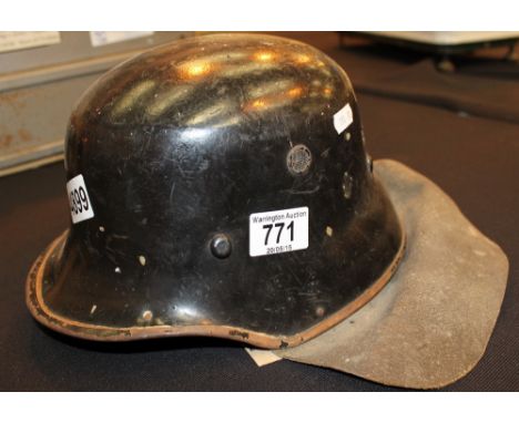 WWII German fire helmet