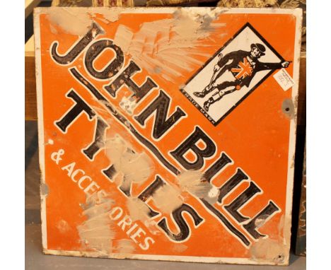 Original John Bull double sided enamel sign