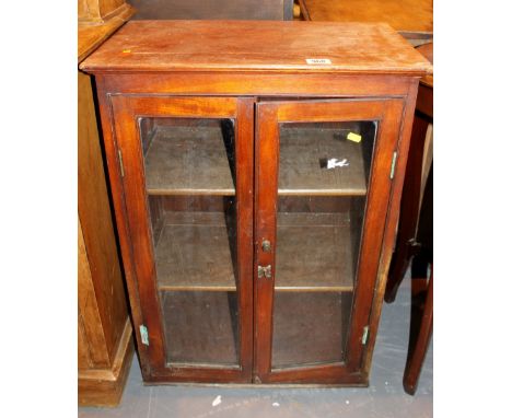 Small twin glazed door three shelf bookcase