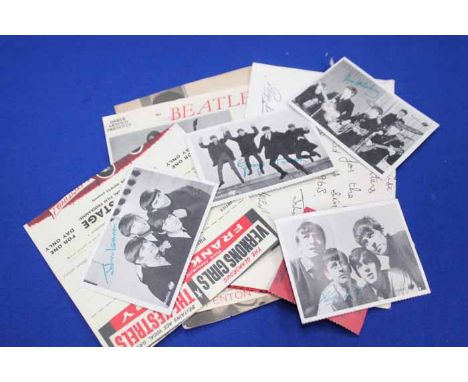 LOT OF THE BEATLES EPHEMERA
including The Beatles Winter Gardens, Margate, The Beatles programme for Royal Hall, Harrograte, 