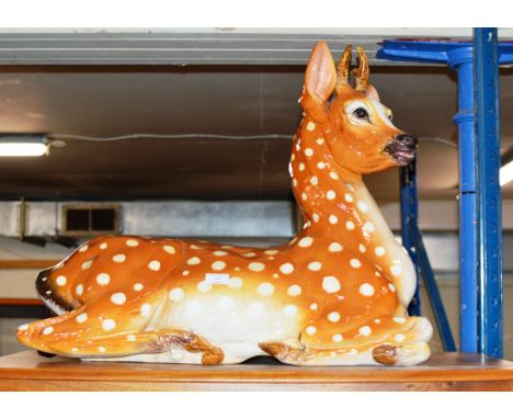 LARGE CERAMIC DEER ORNAMENT     