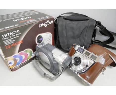 Three cameras, including Kodak and Hitachi