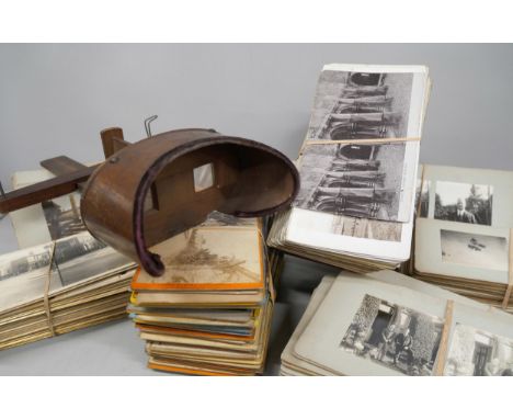An early 20th Century stereoscope viewer and cards