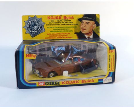 A Corgi 290 Kojak Buick, boxed   CONDITION REPORT:  Box with damage. Incomplete