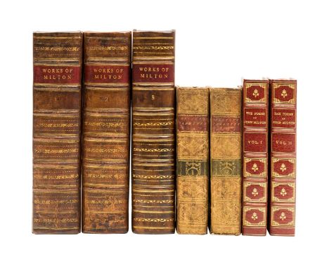 Milton (John) Paradise Regain'd. A Poem in Four Books, engraved portrait frontispiece, 5 engraved plates, scattered faint spo