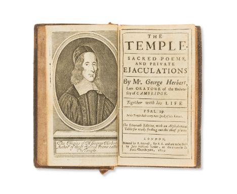 NO RESERVE Herbert (George) The Temple..., 2 full-page engravings, portrait frontispiece, very occasional ink marking; printe