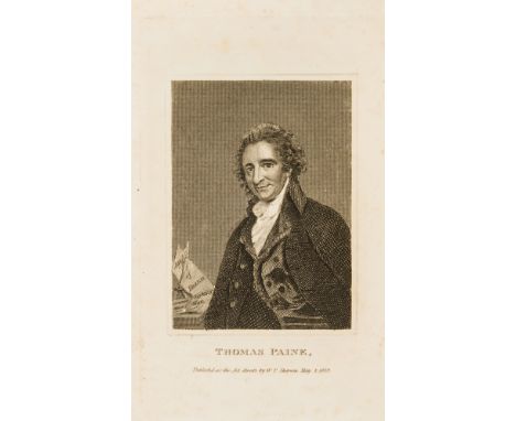 Paine (Thomas).- Sherwin (W.T.) Memoirs of the life of Thomas Paine...To which is added an appendix, containing several of Mr