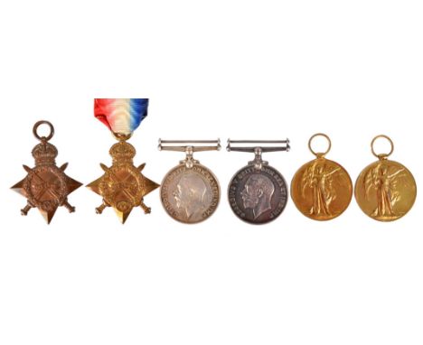 A Great War trio to Sergeant Harold Pennington, Manchester Regiment, died France and Flanders 07/07/17: 1914-15 Star (10736 P