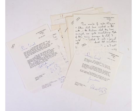 MUSIC - A collection of 35 autograph and typed letters, signed, by Sir Adrian Boult, Sir John Barbirolli and Roger Quilter. [