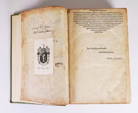 [GERARD, John (1545-1612)]. The Herball or General Historie of Plantes.[GERARD, John (1545-1612)]. TheHerball or Generall His
