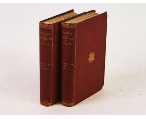 SPRATT, Thomas Abel Brimage (1811-88). Travels and Researches in Crete.SPRATT, Thomas Abel Brimage (1811-88).&nbsp; Travels a
