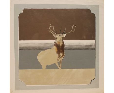 Monarch of the Glen, after Landseer, 1974, artist's proof signed lower right lithograph 70 x 70cm