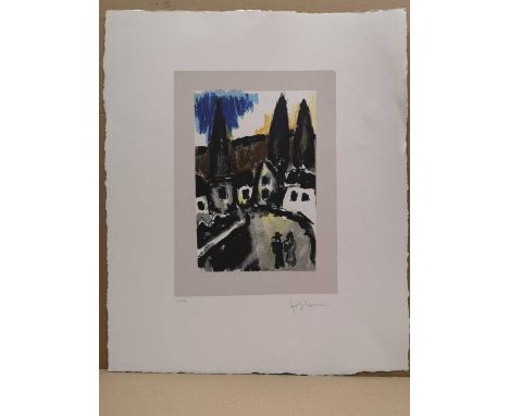 Promenade signed 'Josef Herman'; numbered 129/150 lithograph 63 x 51cm, unframed multiples available