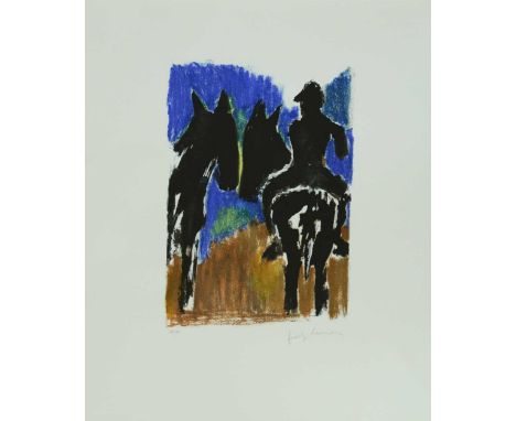 Horse Riders signed 'Josef Herman'; numbered 112/150 lithograph 61 x 51cm, unframed multiples available
