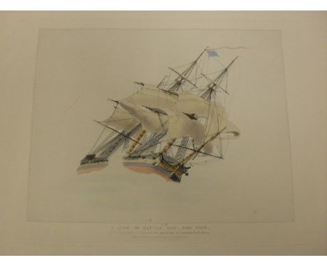 AFTER W J HUGGINS "The Soho", colour engraving, AFTER JAMES TOWNSHEND "Southampton Docks", black and white engraving, publish