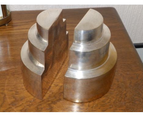 A pair of art deco EP bookends, 5" high. (2)