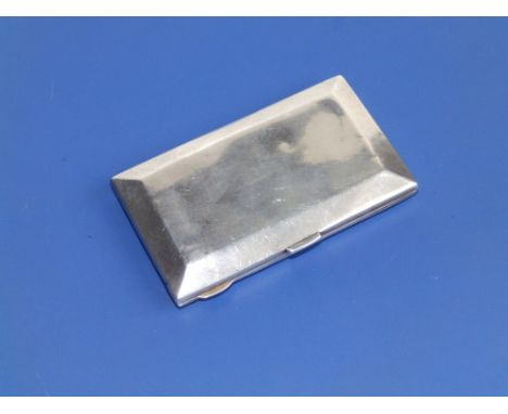 A lady's silver cigarette case/compact - HM, Chester 1914, 3.2" across. 
