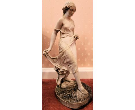 Vintage stoneware statue. Approx. 49cms H
reasonable used condition needs a good clean