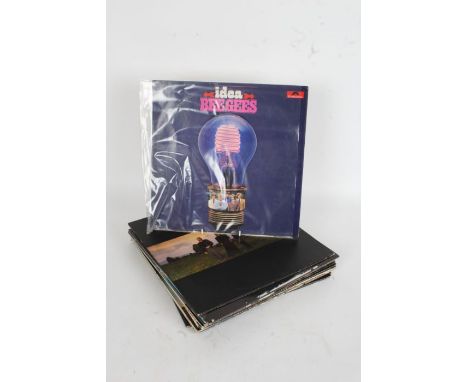 12x Bee Gees and ABBA LPs to include Bee Gees - Idea ( 583036 , UK stereo first pressing, VG+), ABBA - Arrival ( S EPC 86018 