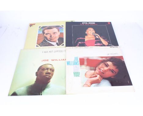 4x Jazz/ Vocal LPs. Etta Jones - Fine and Mellow (MR 5333, US pressing, 1987, VG, pen writing on reverse of sleeve), Joe Will