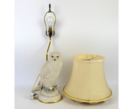 Franklin Mint table lamp in the form of an owl