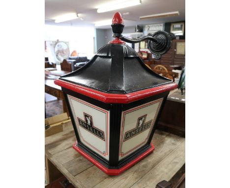 Large Ansells Brewery pub lamp - Approx height: 75cm