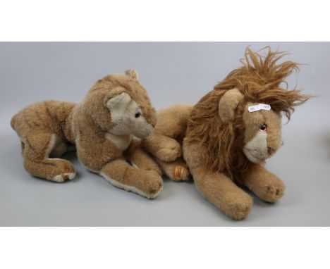 2 Merrythought stuffed wild cats 