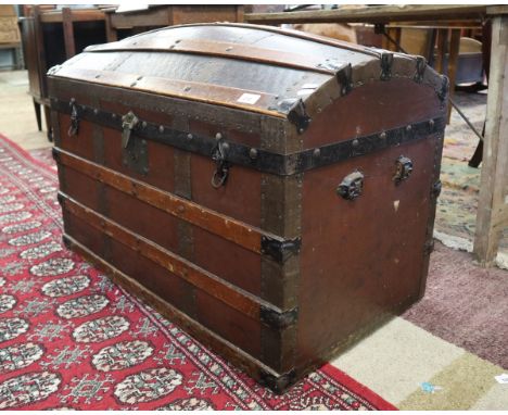 Antique dome topped trunk 