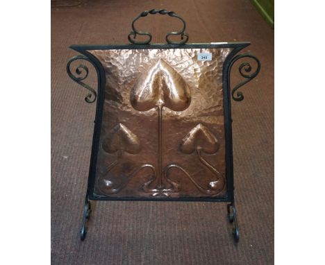 Arts &amp; Crafts fire screen&nbsp; W: 53cm&nbsp; H: 77cm approx.