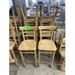BAR-HEIGHT WOODEN CHAIRS