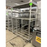 53IN PORTABLE ALUMINUM SHELVING UNIT