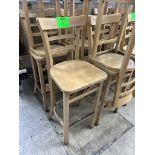 BAR-HEIGHT WOODEN CHAIRS