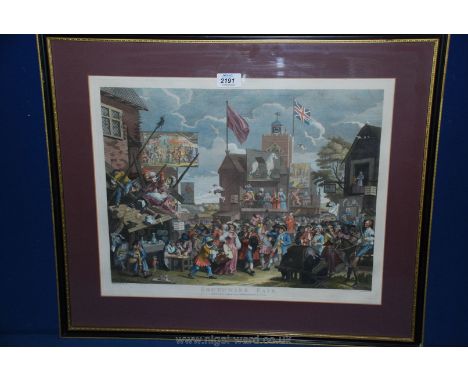 A Hogarth print 'Southwark Fair, 1796