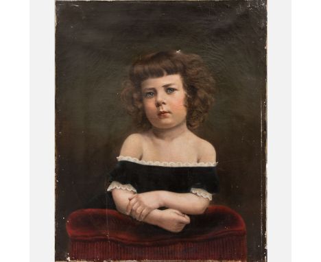 Austrian Artist Late 19th Century, portrait of a young girl, oil on canvas, 66 x 53 cm.