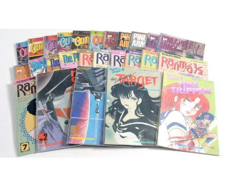 Manga Comics, titles include -  Pineapple Army; Outlanders; Nausicaä of the Valley of Wind; Midnight Eye; Mai; The Psychic Gi