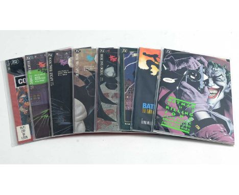 Batman: The Killing Joke (first print, signed on page 1 by Brian Bolland and Alan Moore); Batman: The Dark Knight Falls; Batm