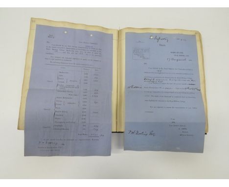 Interesting Early 20th Century Officer's 2nd Batt Manchester Regt Scrap Album large leatherette bound album compiled by Col F