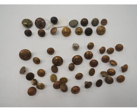 Good Selection of 88th & 94th Connaught Rangers Buttons including flat pewter 88th ... Small brass 88th ... Large brass OR's 